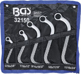 S-TYPE DOUBLE RING SPANNER SET | INCH SIZES | 3/8" - 3/4" | 5 PCS. (32150)