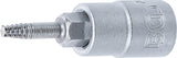 SCREW EXTRACTOR BIT SOCKET | 6.3 MM (1/4") DRIVE | FOR DAMAGED T-STAR (FOR TORX) T10 (7098-T10)