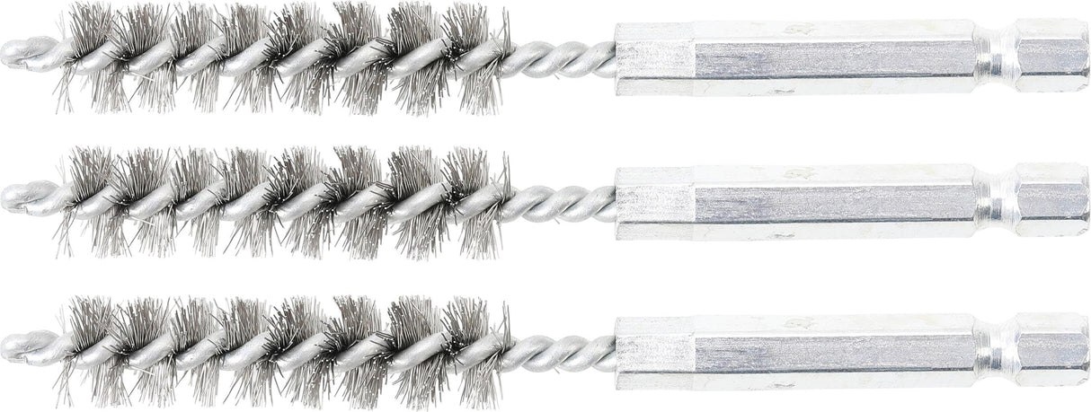 STEEL BRUSH | 11 MM | 6.3 MM (1/4") DRIVE | 3 PCS. (3078-11-S)