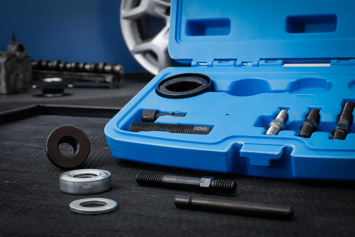 BELT PULLEY PULLER & ASSEMBLY SET | FOR GM, FORD | 13 PCS. (7754)