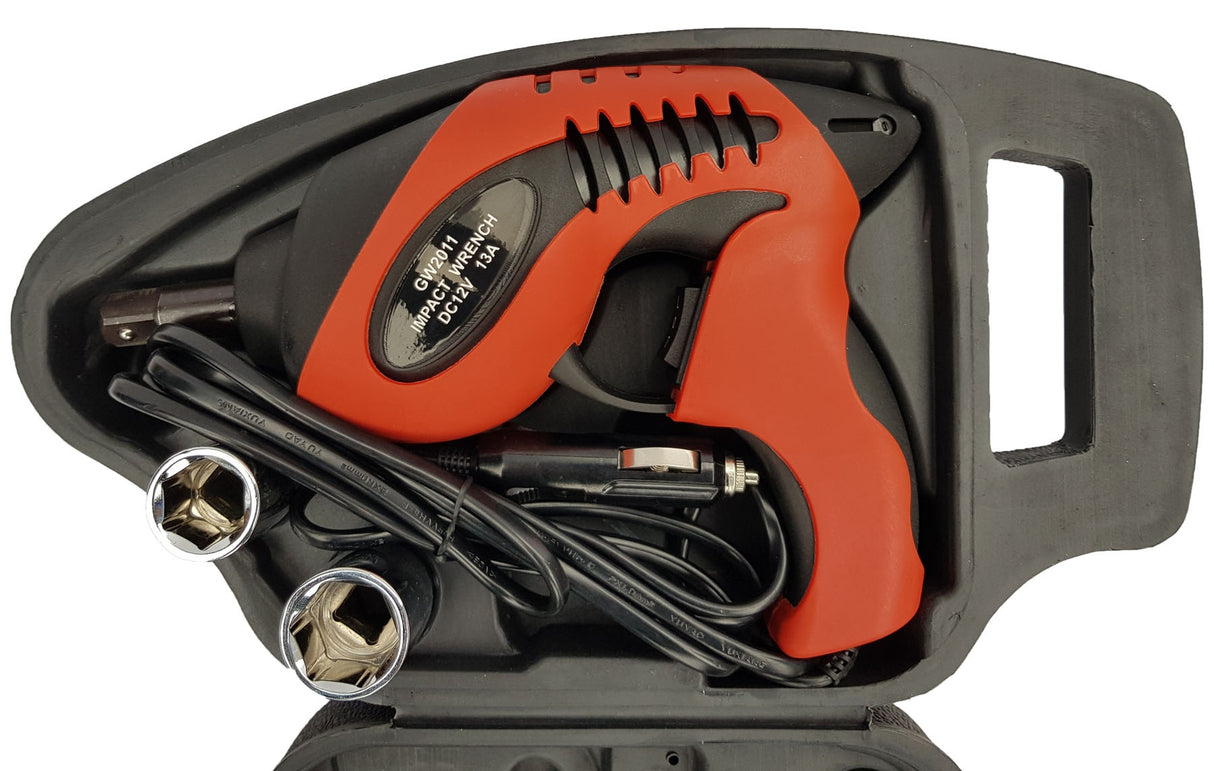 IMPACT WRENCH WITH SOCKETS | 12 VOLT | 12.5 MM (1/2") | 350 NM (GW2011)