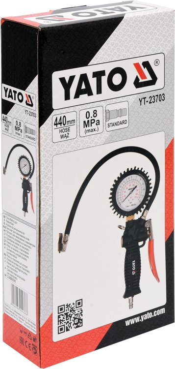 AIR INFLATING GUN WITH MANOMETER (YT-23703)