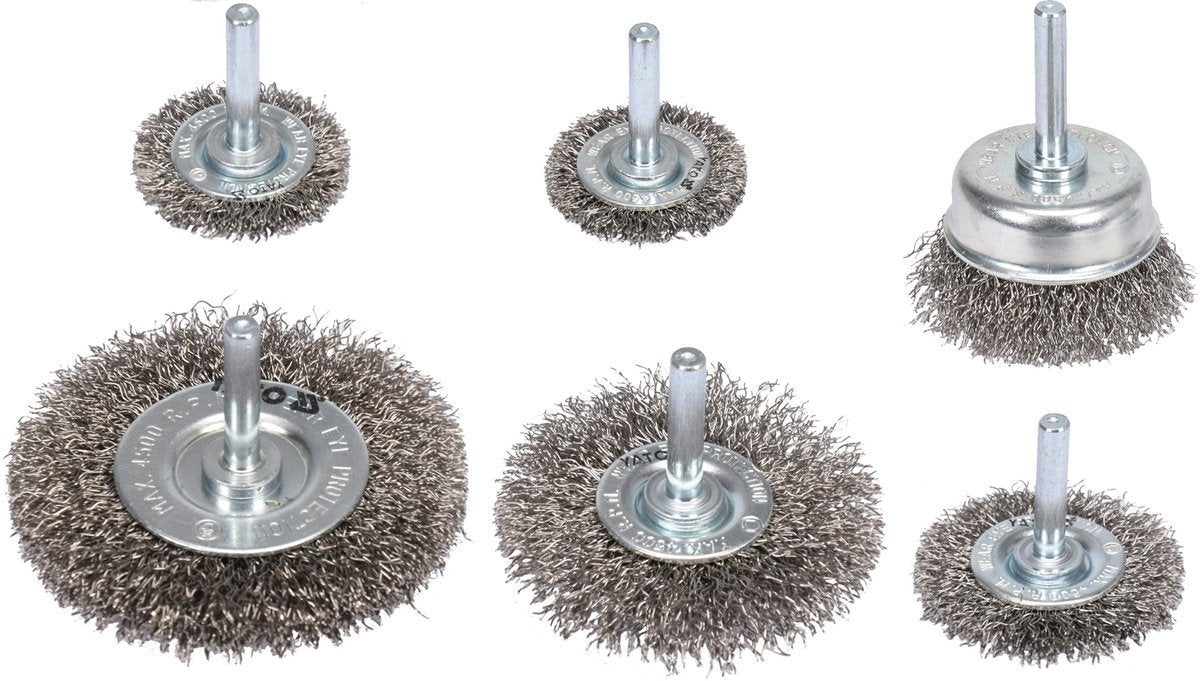 CUP BRUSHES SET 6PCS INOX (YT-47593)