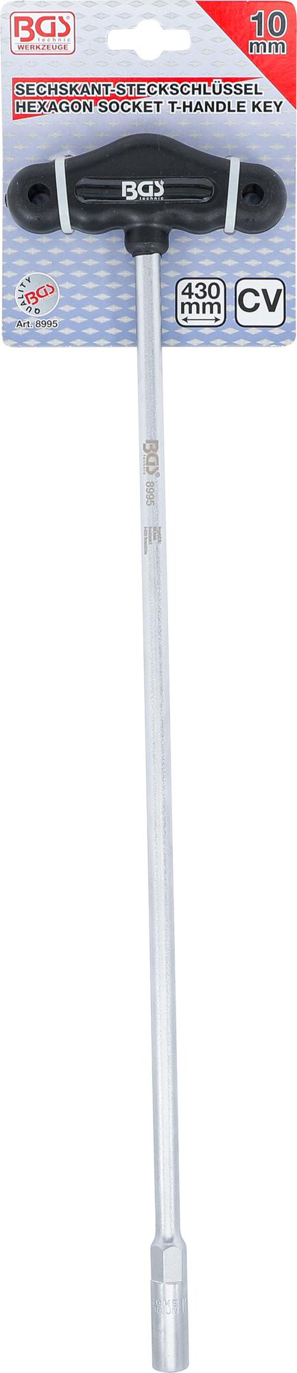 SOCKET WITH T-HANDLE, HEXAGON | LENGTH 430 MM | 10 MM (8995)