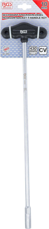 SOCKET WITH T-HANDLE, HEXAGON | LENGTH 430 MM | 10 MM (8995)