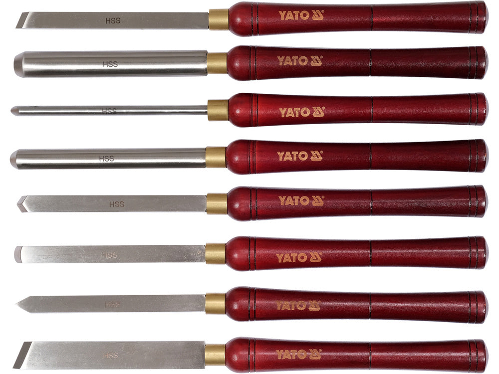 WOODEN TURNING TOOL SET 8 PCS (YT-62780)