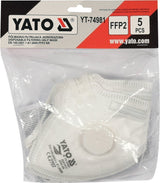 DUST MASKS WITH VALVE | CERTIFIED FFP2 | 5 PCS. (YT-74981)