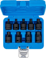 IMPACT BIT SOCKET SET | 12.5 MM (1/2") DRIVE | INTERNAL HEXAGON 5 - 19 MM | 9 PCS. (5485)