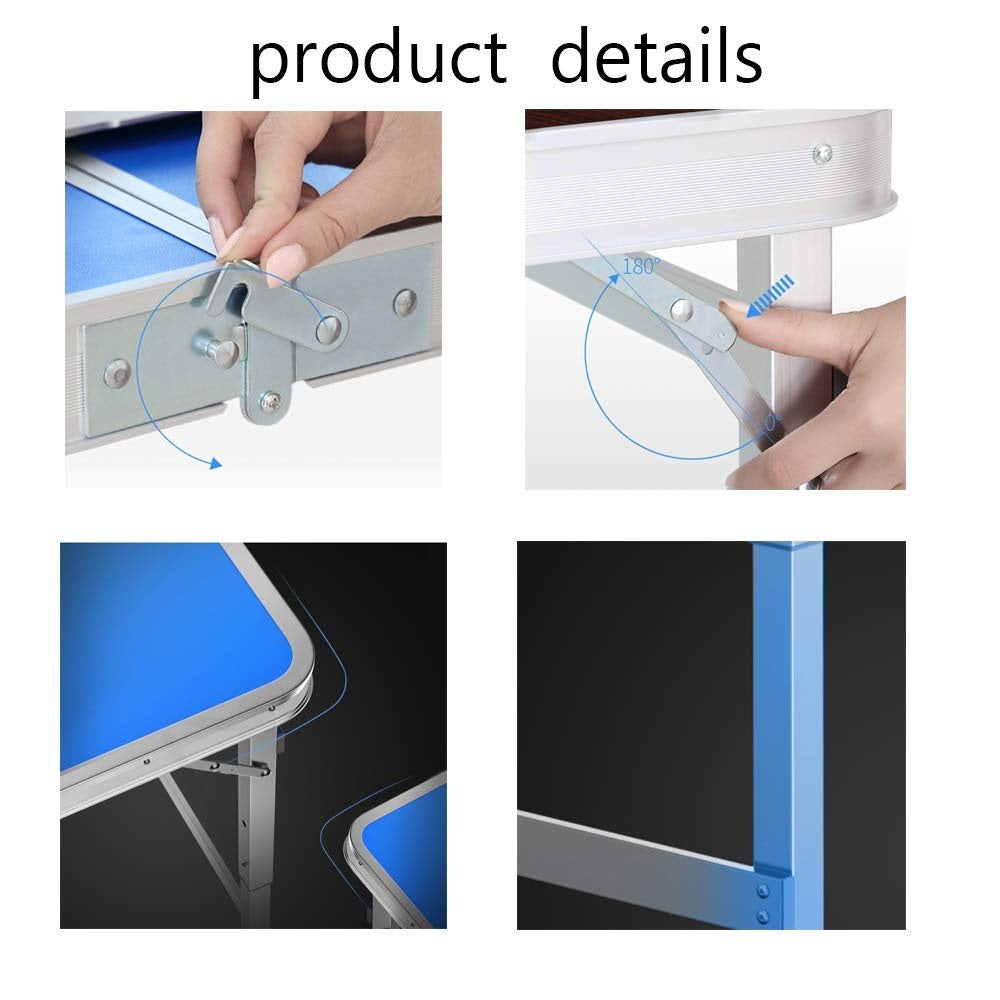 FOLDABLE TABLE / COUNTER | ALUMINUM | SQUARE TUBE | ADJUSTABLE HEIGHT (LC02)