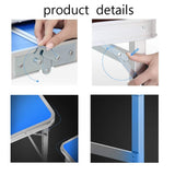 FOLDABLE TABLE / COUNTER | ALUMINUM | SQUARE TUBE | ADJUSTABLE HEIGHT (LC02)
