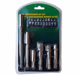 ADAPTER AND BIT SET 1/4" (6.3 MM) TO BITS AND SOCKETS 1/4" - 3/8" - 1/2" | 16 PCS. (SB16)