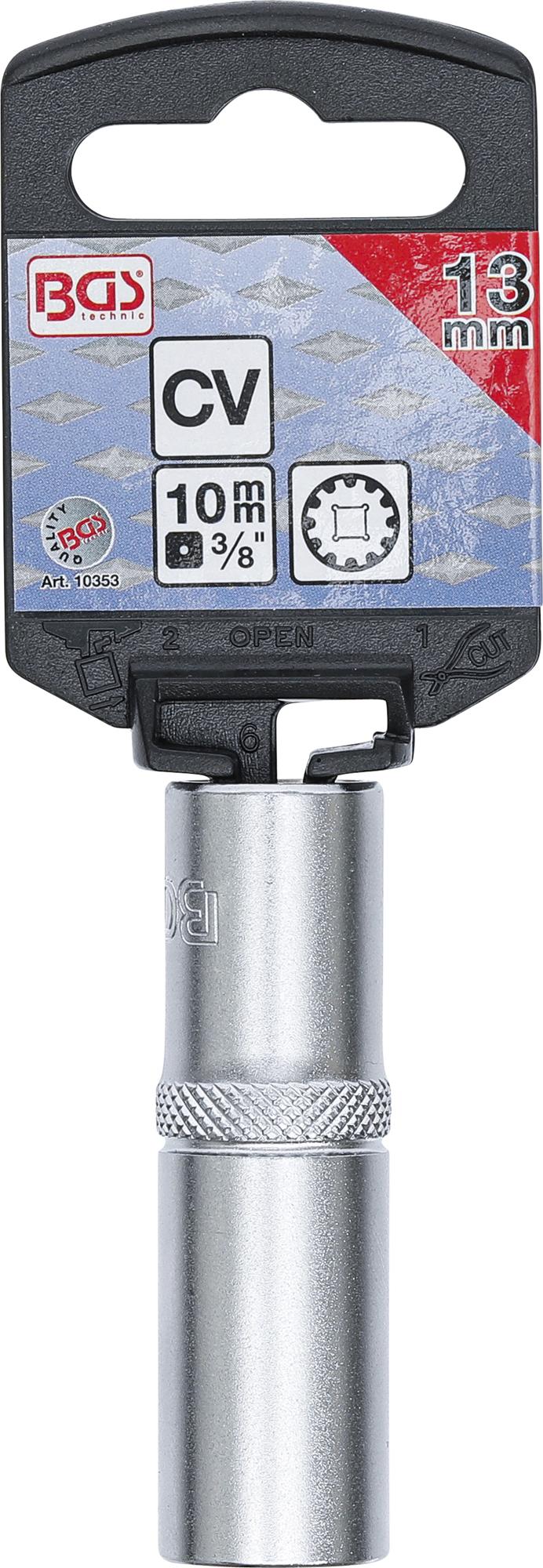SOCKET, GEAR LOCK, DEEP | 10 MM (3/8") DRIVE | 13 MM (10353)