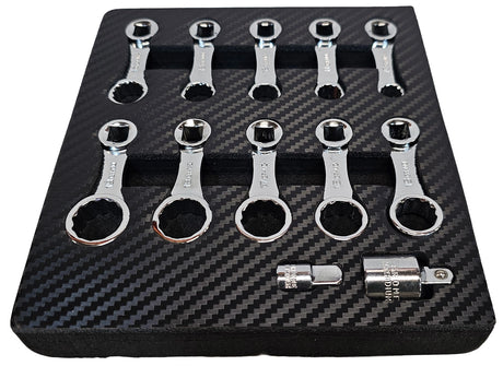 TORQUE ADAPTER SET | 42CR-MO | 10 MM (3/8") | 10 - 19 MM | 12 PCS. (SK82912S)