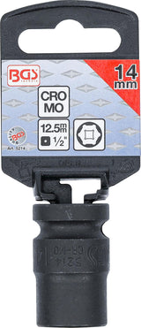 IMPACT SOCKET, HEXAGON | 12.5 MM (1/2") DRIVE | 14 MM (5214)