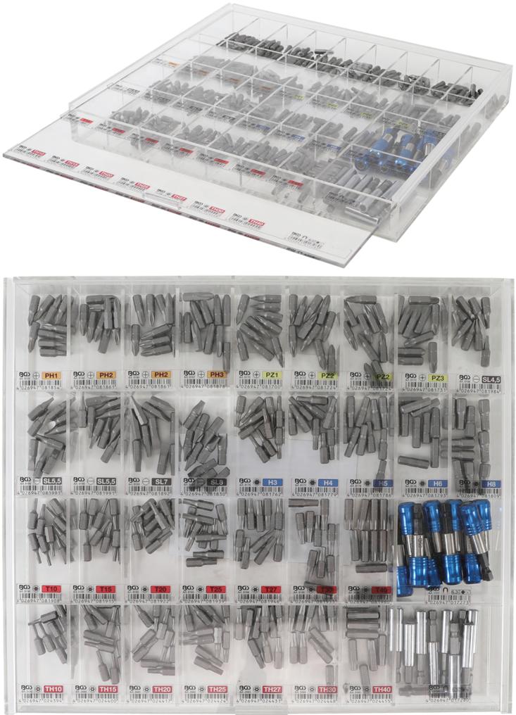BIT AND BIT HOLDER SET | SALES DISPLAY | 6.3 MM (1/4") DRIVE | 340 PCS. (9328)