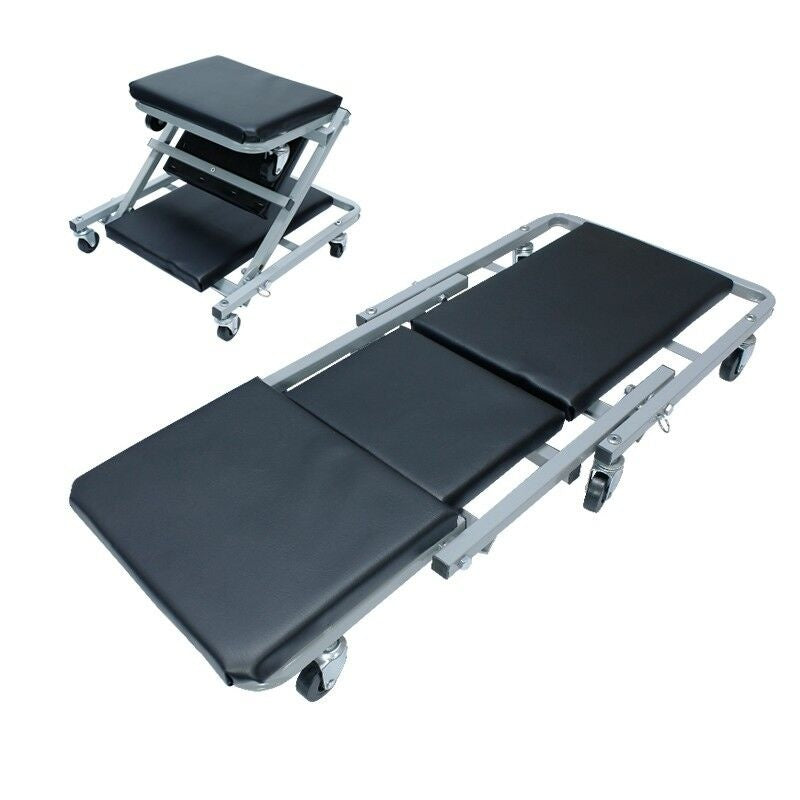 FOLDABLE CREEPER / SEAT | 8 CM CASTERS | 40" (SC40)