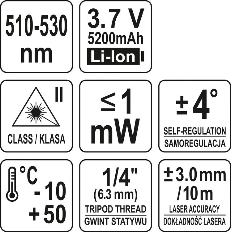 CROSS LINE GREEN LASER (YT-30434)