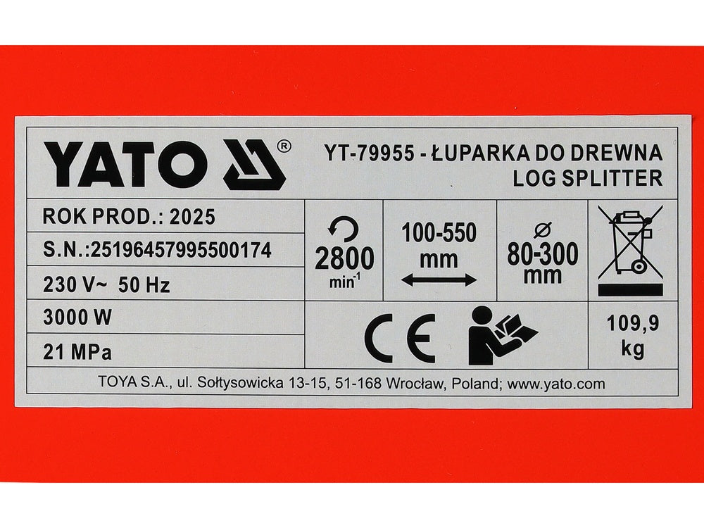 LOG SPLITTER 8T (YT-79955)