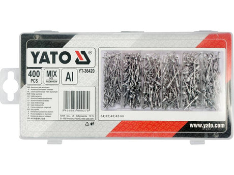 400 PCS BLIND RIVETS ASSORTMENT (YT-36420)