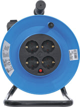 CABLE REEL | 25 M | 3 X 1.5 MM² | 4 SOCKET OUTLETS | IP 20 | 3000 W (3361)