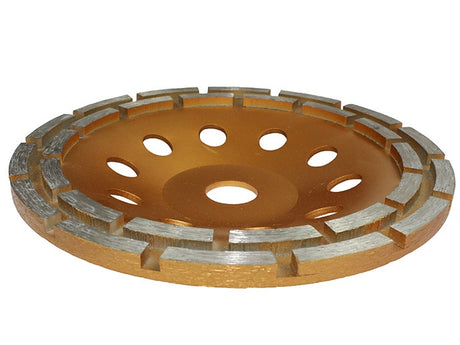 DIAMOND GRINDING DISC | PLATE TYPE | DOUBLE ROW | 22.2X180 MM (DR0180B)