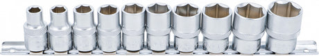 SOCKET SET, HEXAGON | 12.5 MM (1/2") DRIVE | INCH SIZES | 10 PCS. (9113)