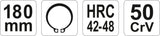 CIRCLIP PLIERS STRAIGHT EXTERNAL 180MM (YT-2136)