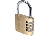 PADLOCK WITH 4-RING COMBINATION LOCK. (77609)