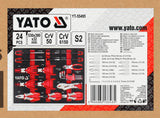TOOL KIT: SCREWDRIVERS | HEX KEYS | PLIERS | 24 PCS (YT-55495)