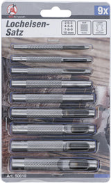 HOLLOW PUNCH SET | 2.5 - 10 MM | 9 PCS. (50619)