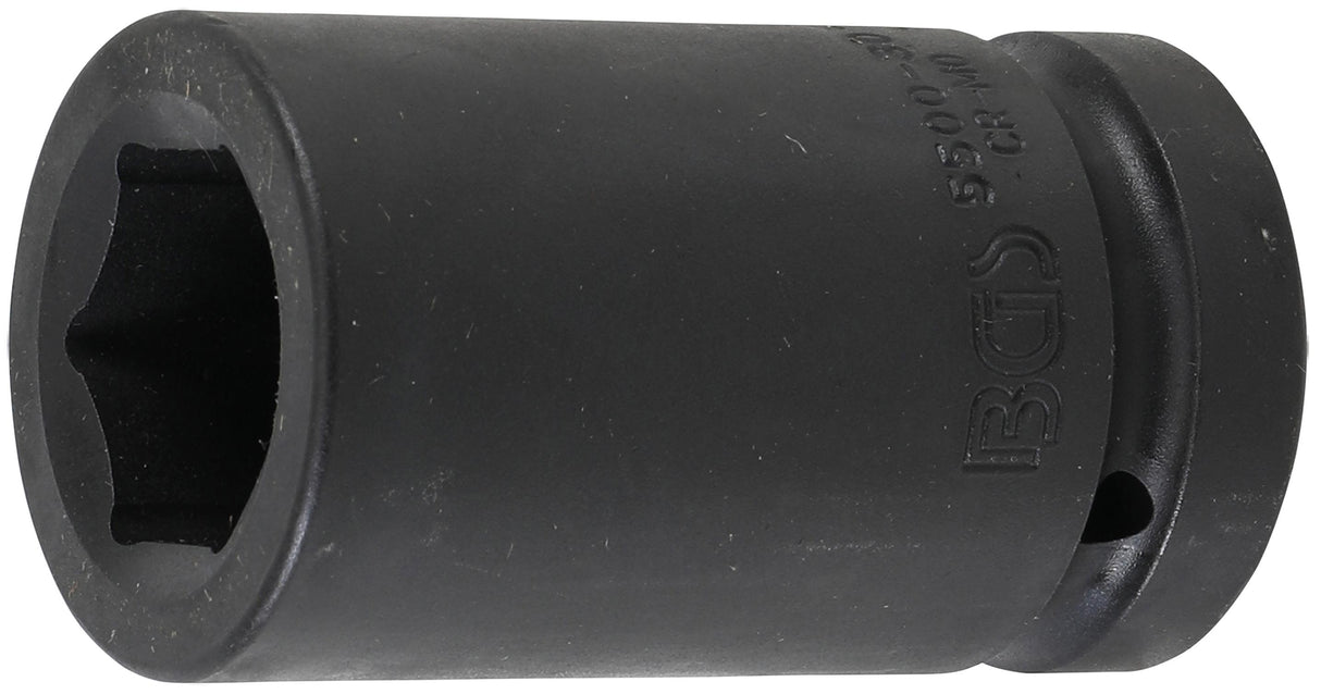 IMPACT SOCKET HEXAGON, DEEP | 25 MM (1") DRIVE | 30 MM (5500-30)