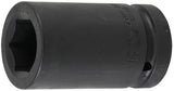 IMPACT SOCKET HEXAGON, DEEP | 25 MM (1") DRIVE | 30 MM (5500-30)