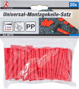 UNIVERSAL ASSEMBLY WEDGE SET | PLASTIC | 20 PCS. (80716)