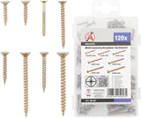 MULTI-PURPOSE SCREWS | CROSS SLOT PZ2 | 120 PCS. (88190)
