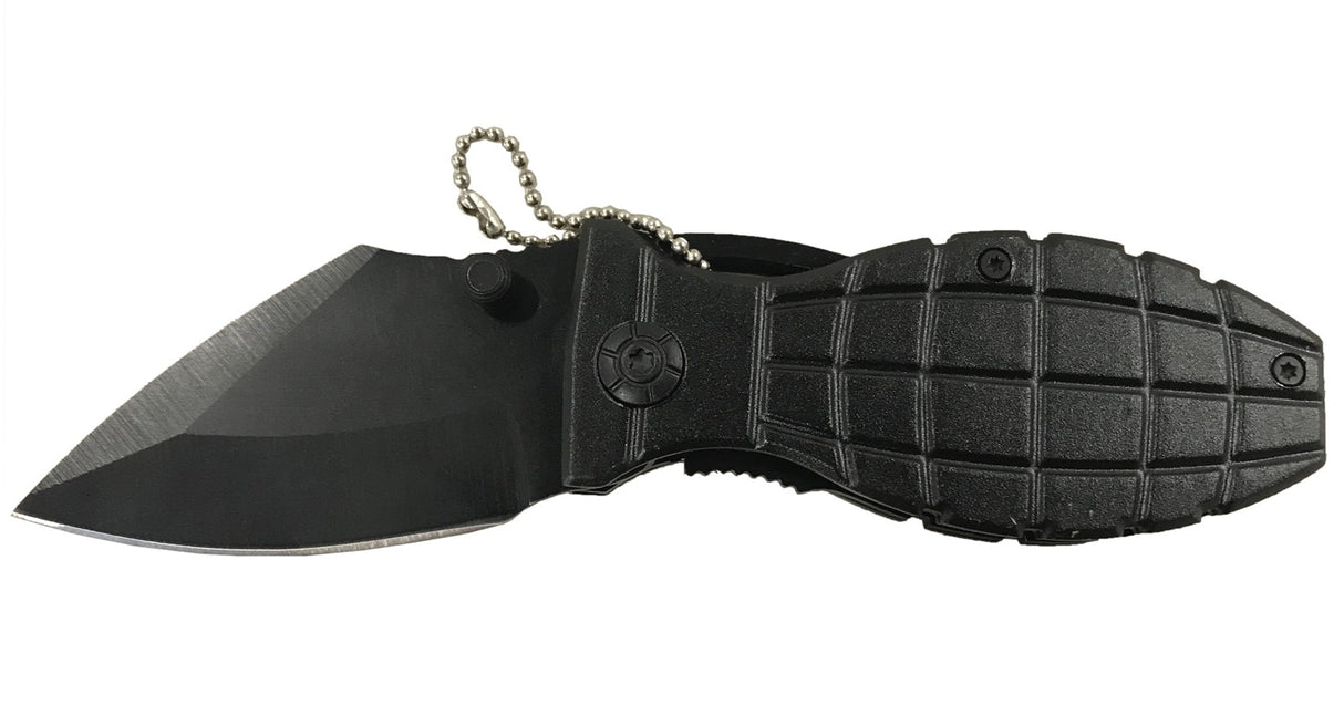 BENT KNIFE | ALUMINUM HANDLE WITH BLACK FINISH | 15.5 CM (FK6B)