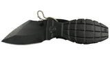 BENT KNIFE | ALUMINUM HANDLE WITH BLACK FINISH | 15.5 CM (FK6B)