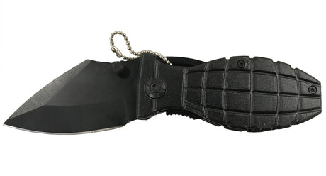 BENT KNIFE | ALUMINUM HANDLE WITH BLACK FINISH | 15.5 CM (FK6B)