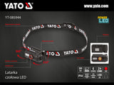 HEADLAMP 500LM, RECHARGEABLE (YT-085944)