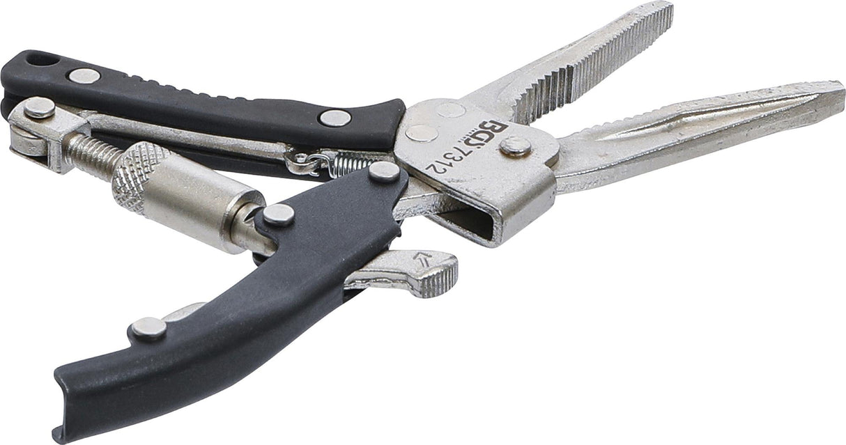 LOCKING LONG NOSE GRIP PLIERS | WITH PISTOL GRIP | 170 MM (7312)