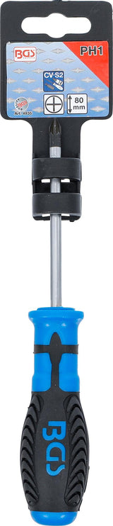 SCREWDRIVER | CROSS SLOT PH1 | BLADE LENGTH 80 MM (4935)