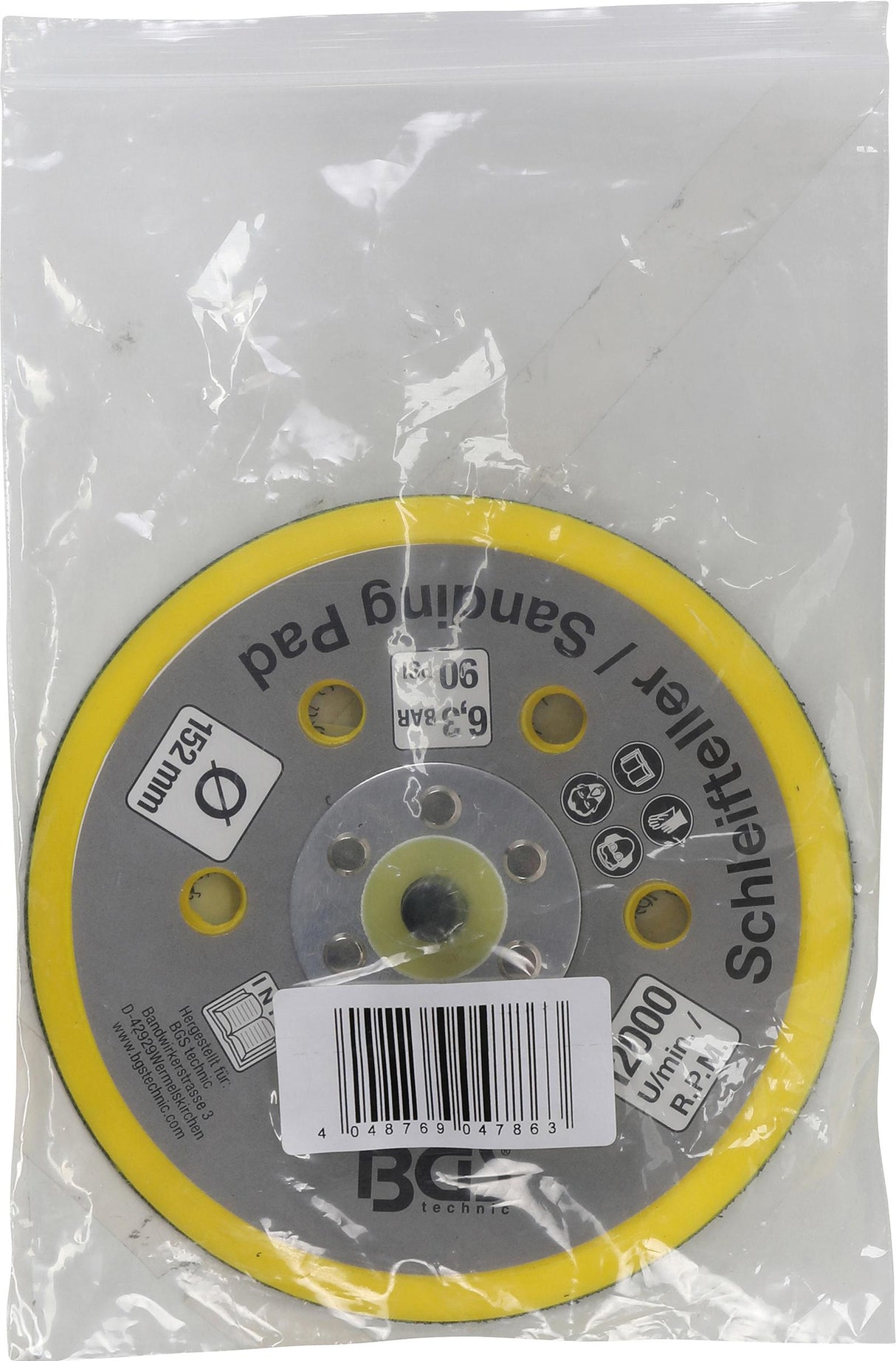 HOOK AND LOOP PAD FOR BGS 3290, 8688 | Ø 152 MM (8688-23)