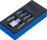 SCREWDRIVER BIT SET | 10 MM (3/8") HEX DRIVE | INTERNAL HEXAGON | 7 PCS. (5017)
