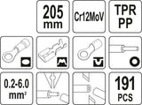 MULTIFUNCTION WIRE STRIPPERS 191 PCS (YT-23133)