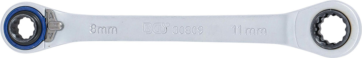 DOUBLE ENDED RATCHET WRENCH "4 IN 1" | 8X9, 10X11 MM (30809)