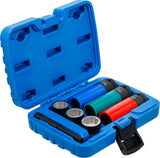 TWIST SOCKET SET (SPIRAL PROFILE) / SCREW EXTRACTOR & IMPACT SOCKET SET | 12.5 MM (1/2") DRIVE | 17 / 19 / 21 MM | 7 PCS. (7510)