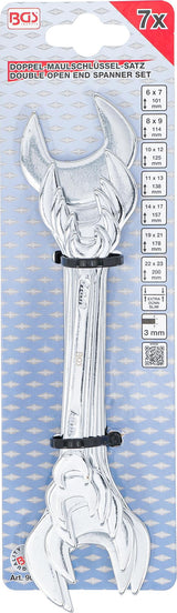 DOUBLE OPEN END SPANNER SET | EXTRA FLAT | 6 - 23 MM | 7 PCS. (9019)