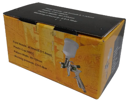 MINI PAINT SPRAY GUN | HVLP | Ø 0.8 MM | 120 CM³ (HVLP2008-3)