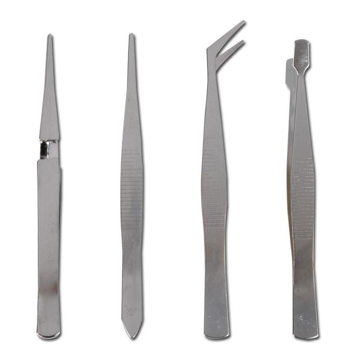 TWEEZERS SET | 105-120 MM | 4 PCS. (TS4)