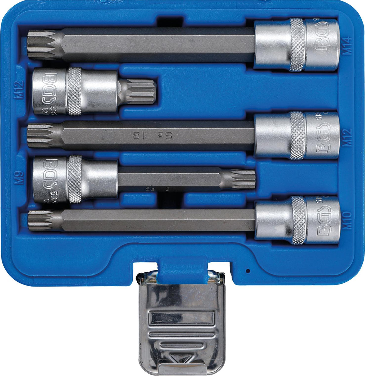 BIT SOCKET SET | 12.5 MM (1/2") DRIVE | SPLINE (FOR XZN) | 5 PCS. (8449)