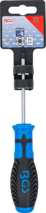 SCREWDRIVER | T-STAR (FOR TORX) T7 | BLADE LENGTH 80 MM (4914)